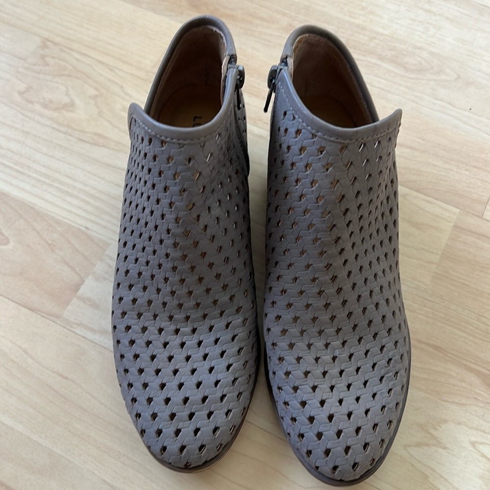 Lucky Brand Perforated Ankle Booties